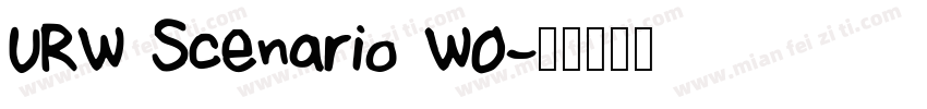 URW Scenario W0字体转换